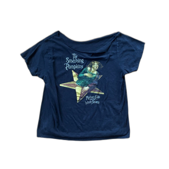 Vintage Smashing Pumpkins Mellon Collie Black T Shirt Tee Top Women's Size Large - Picture 3 of 7
